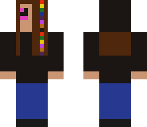 endergirl with rainbow highlights