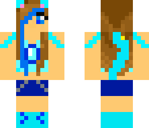 blue kitty girl