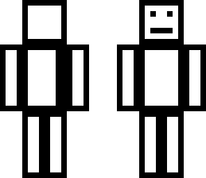 black and white blocky