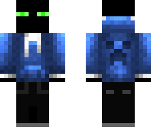 enderman blue hoodie