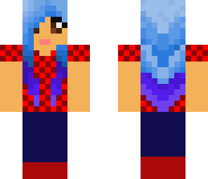 blue hair girl