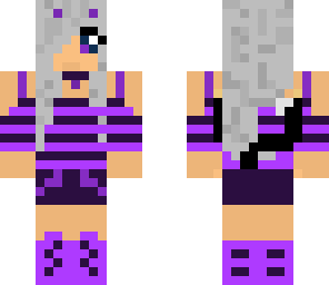 purple cat girl