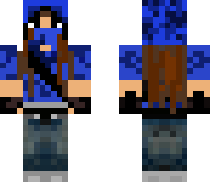 blue ninja girl