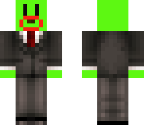 green baby in a suit