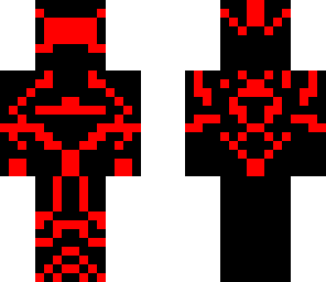 red and black