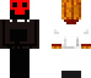 red and black human