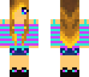 blue-pink stripes  