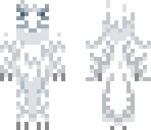 anthropomorphic white phoenix