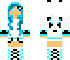 blue panda girl