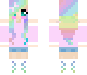 cute rainbow girl