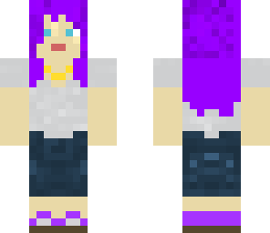 girl with purple hair