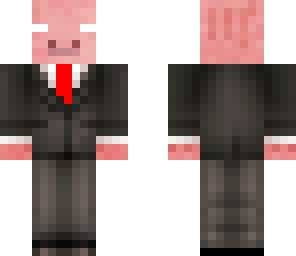 herobrine pig in a suit