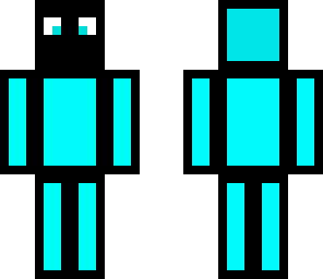 blue and black man