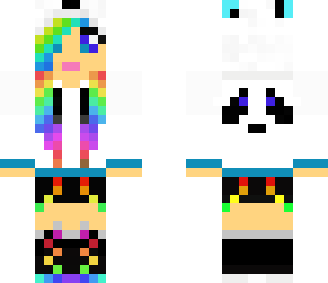 rainbow panda girl