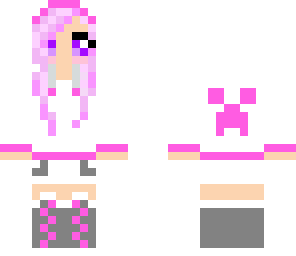 pink cute girl in hoodie