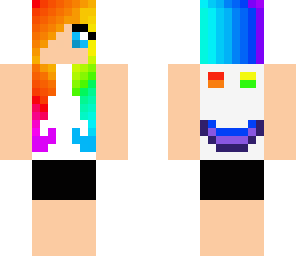 rainbow smiley face girl