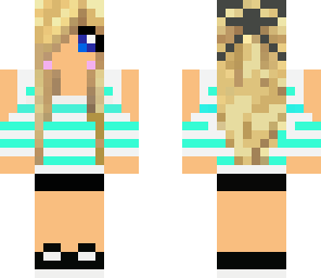 striped cute girl