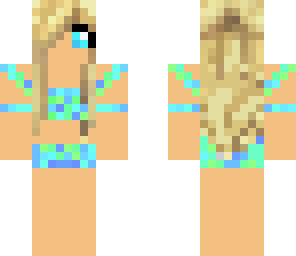 bikini gril blue and green