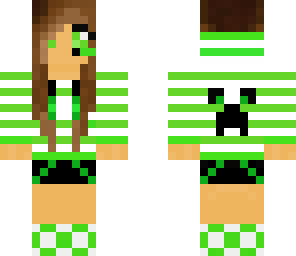 green creeper gamer girl