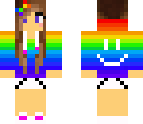 rainbow hoodie with smiley