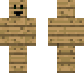 wood cube man