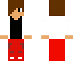 boy with read pants