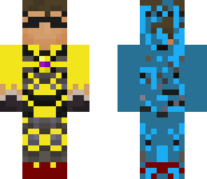 skys gold skin with sqwid blood and guts