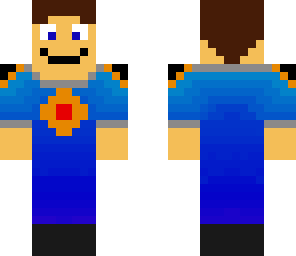 happy blue shirt