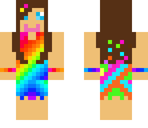 pretty rainbow girl