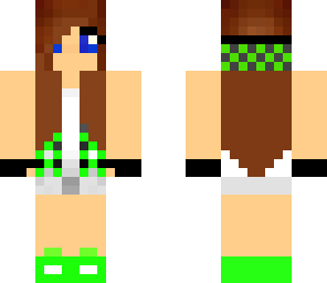 green teenager girl