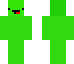 awesome green smiley guy with face lower