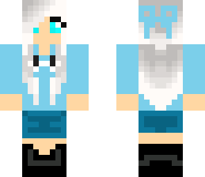 blue hooded girl