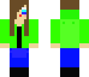 green hoodie