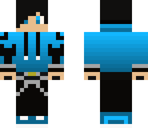 emo blue boy