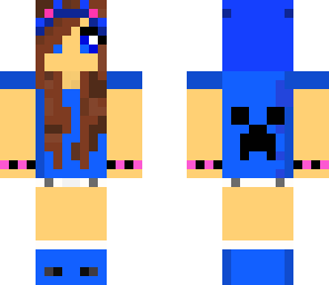 blue   creeper girl