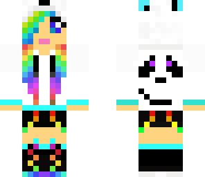 rainbow panda girl