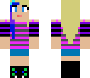 teen girl in minecraft