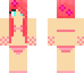 cute pink bikini girl