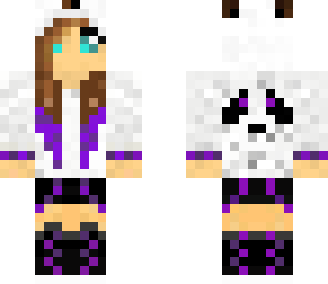 edited purple panda girl