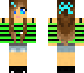 cute girl gren shirt