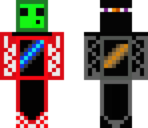 slime looking everywhere with enderman partner