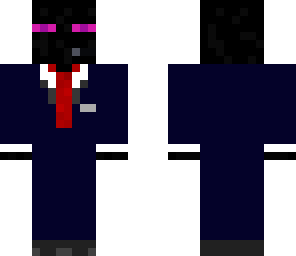 enderman im blauen anzug