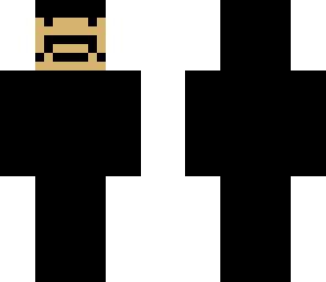 man with moustache in black