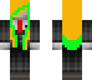 blonde slendergirl with green highlights