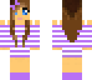 pretty girl in purple
