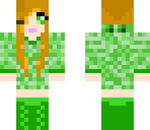 creeper girl with headphone