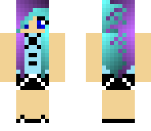 purple and blue girl