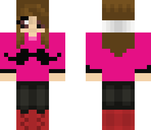 moustache girl pink