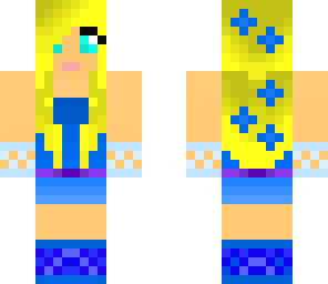 pretty blue girl