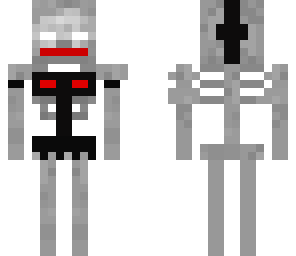 girl herobrine skeleton
